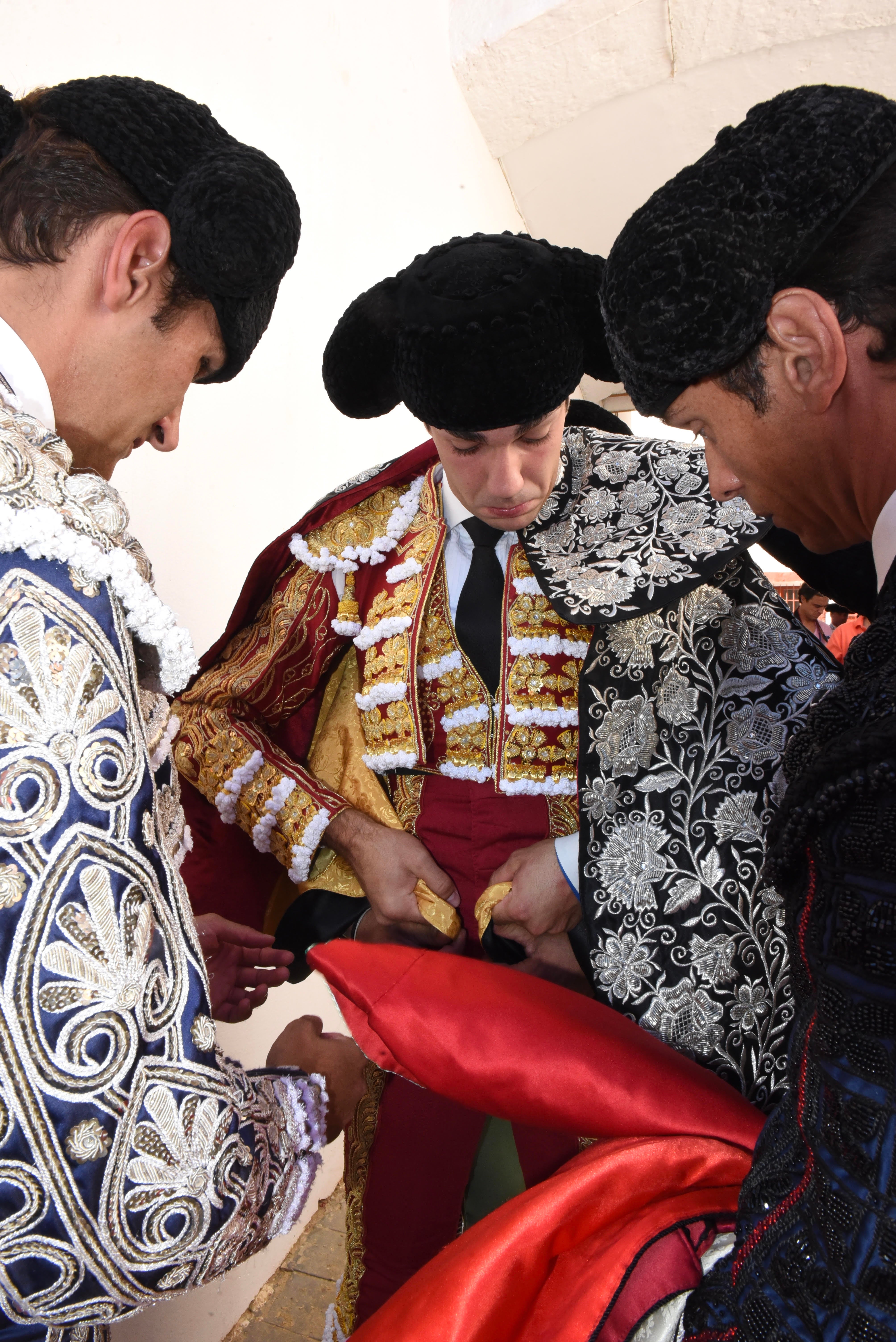 Momento del festejo celebrado este sábado en la plaza almeriense.