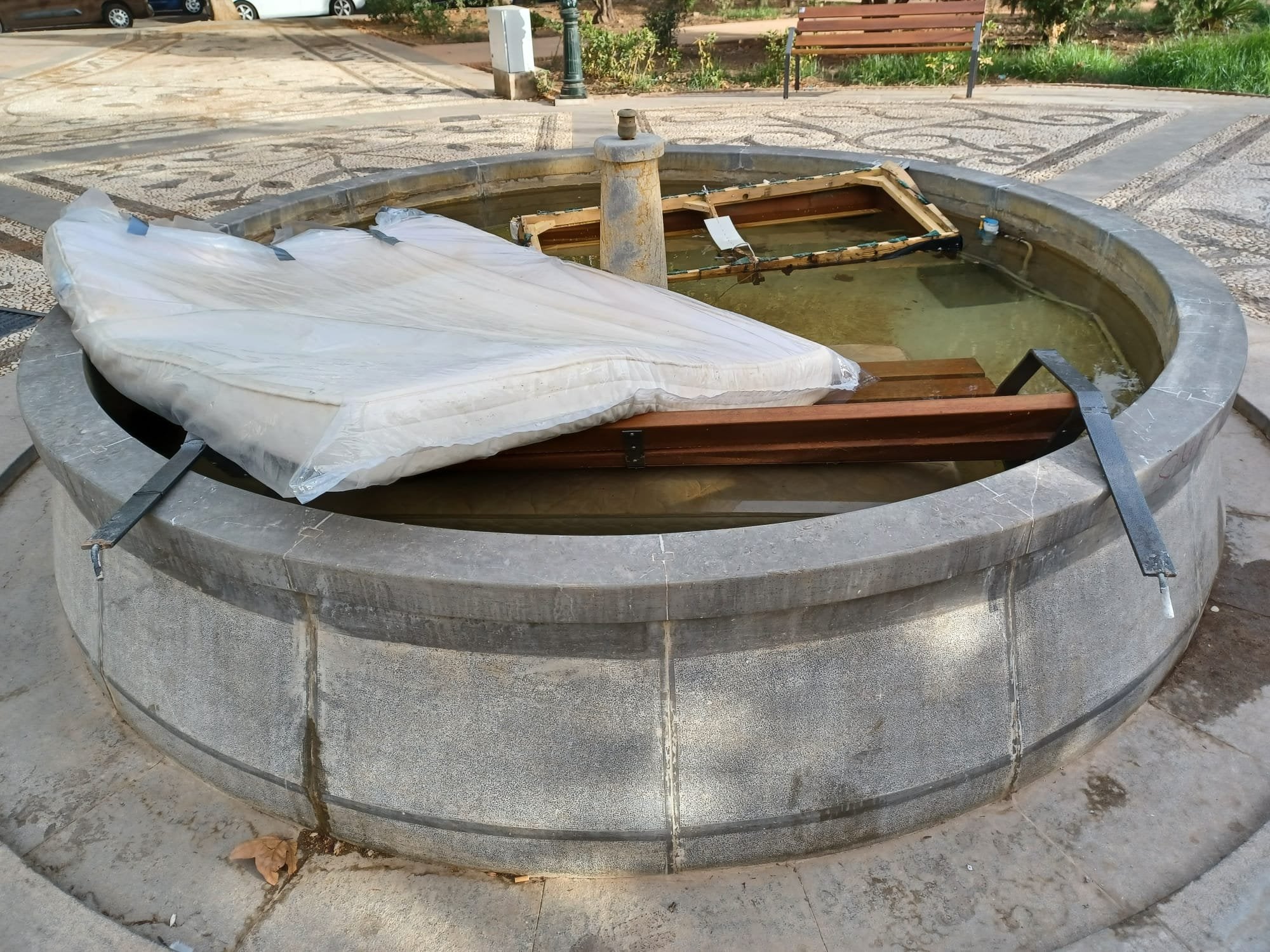 Estado en el que ha amanecido la fuente. 