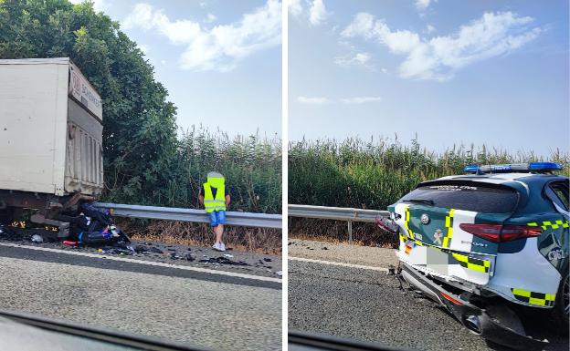 Seis heridos, tres de ellos menores además de un guardia civil, en un accidente en Moraleda