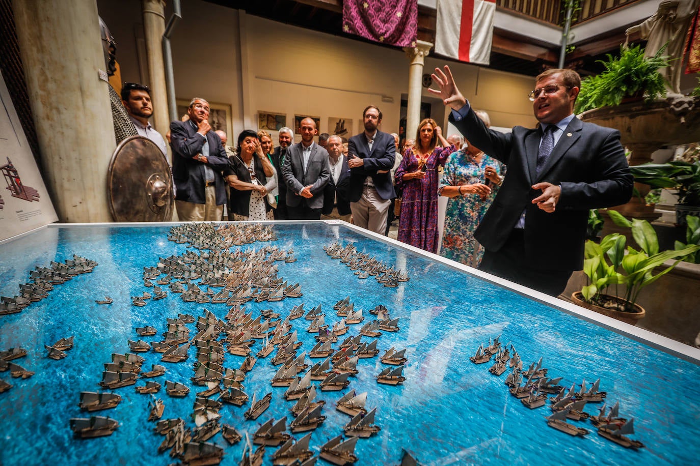 Una muestra en el Museo de las Carmelitas revela el papel clave que jugaron en la contienda personajes como Álvaro de Bazán, Lope de Figueroa o los soldados del Tercio de Granada