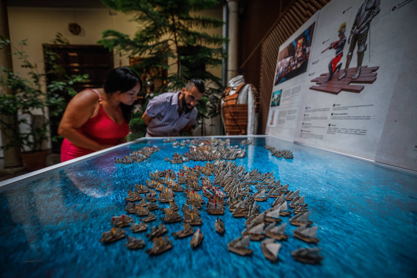 Una muestra en el Museo de las Carmelitas revela el papel clave que jugaron en la contienda personajes como Álvaro de Bazán, Lope de Figueroa o los soldados del Tercio de Granada