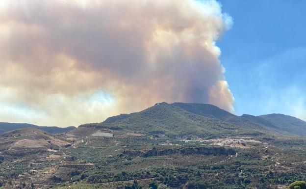 El incendio de Los Guájares.