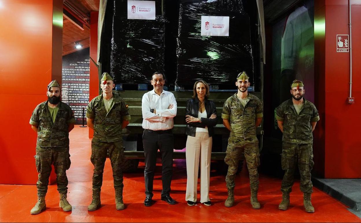 La Fundación Granada CF envía material deportivo al Líbano