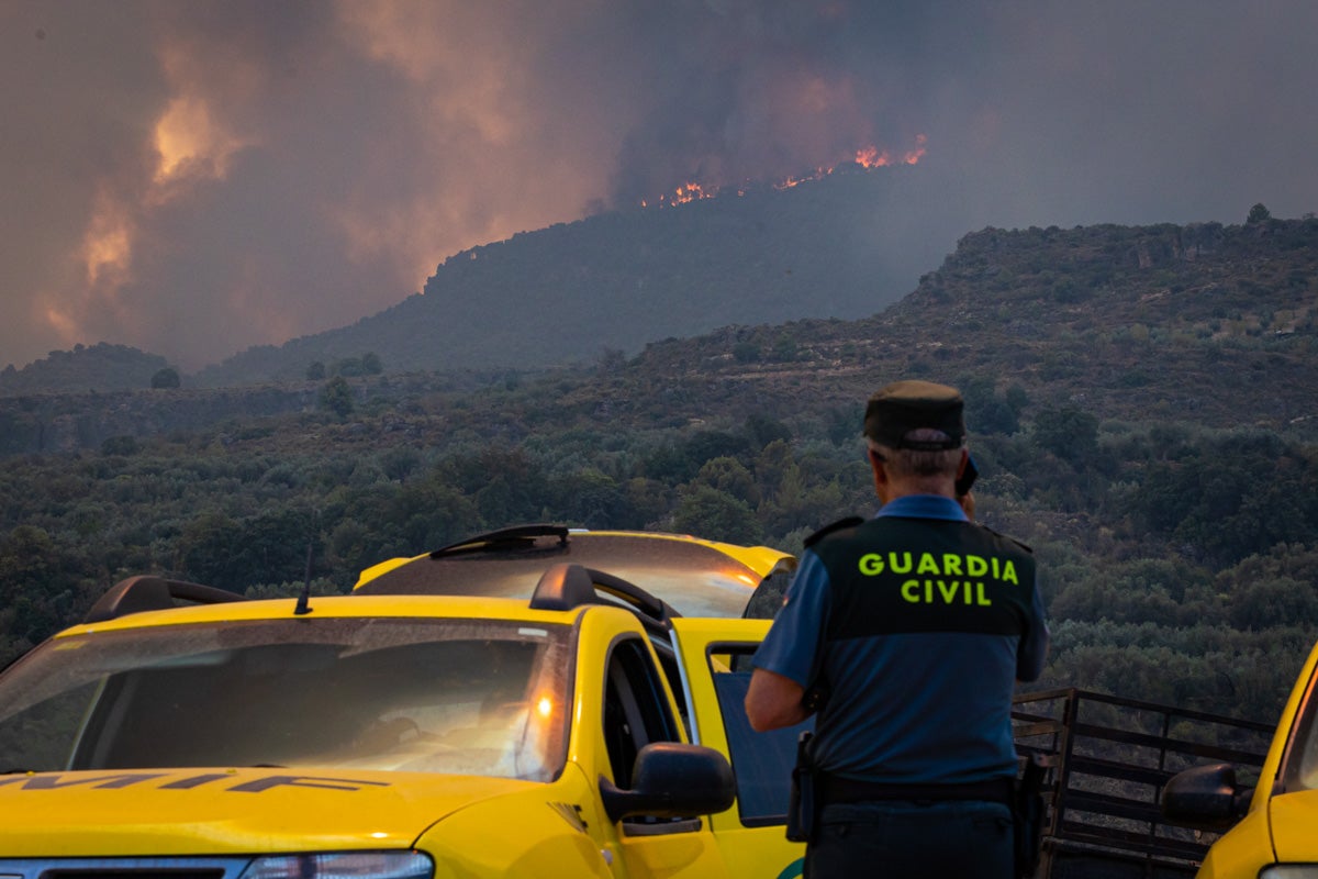 Las imágenes del mayor incendio de la provincia en lo que va de año