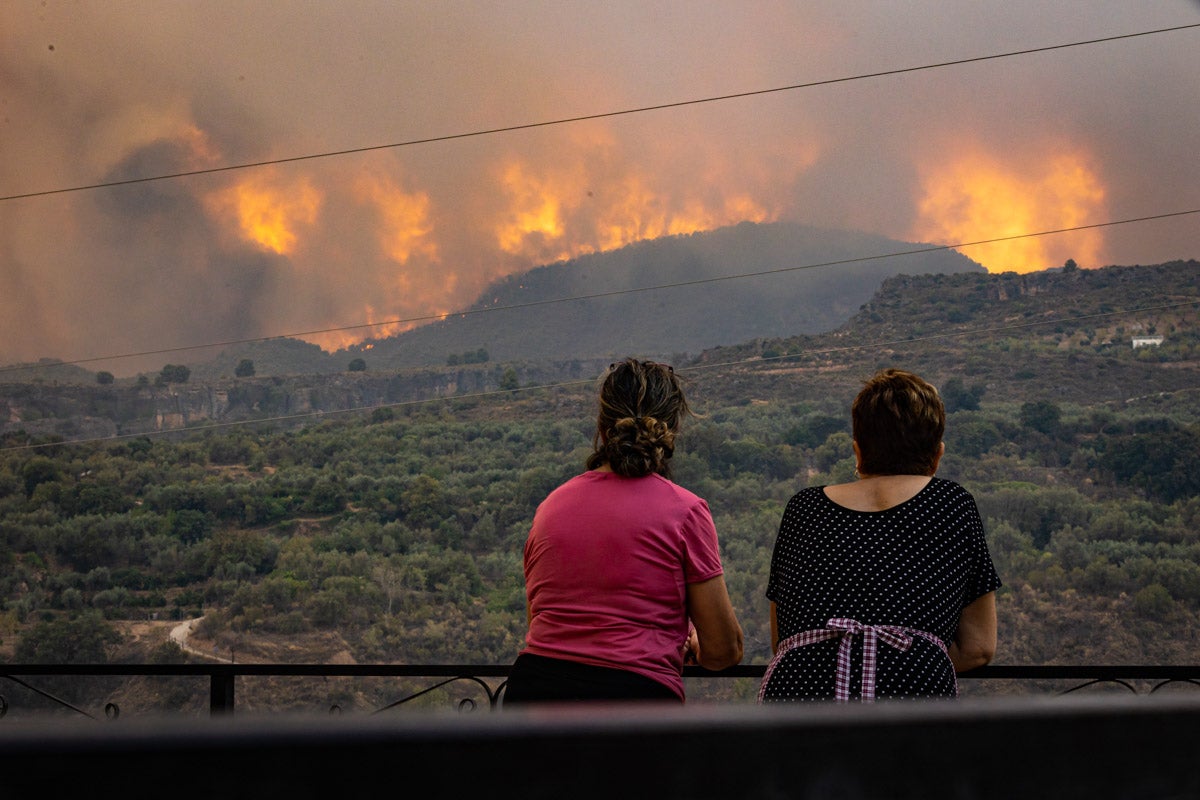 Las imágenes del mayor incendio de la provincia en lo que va de año