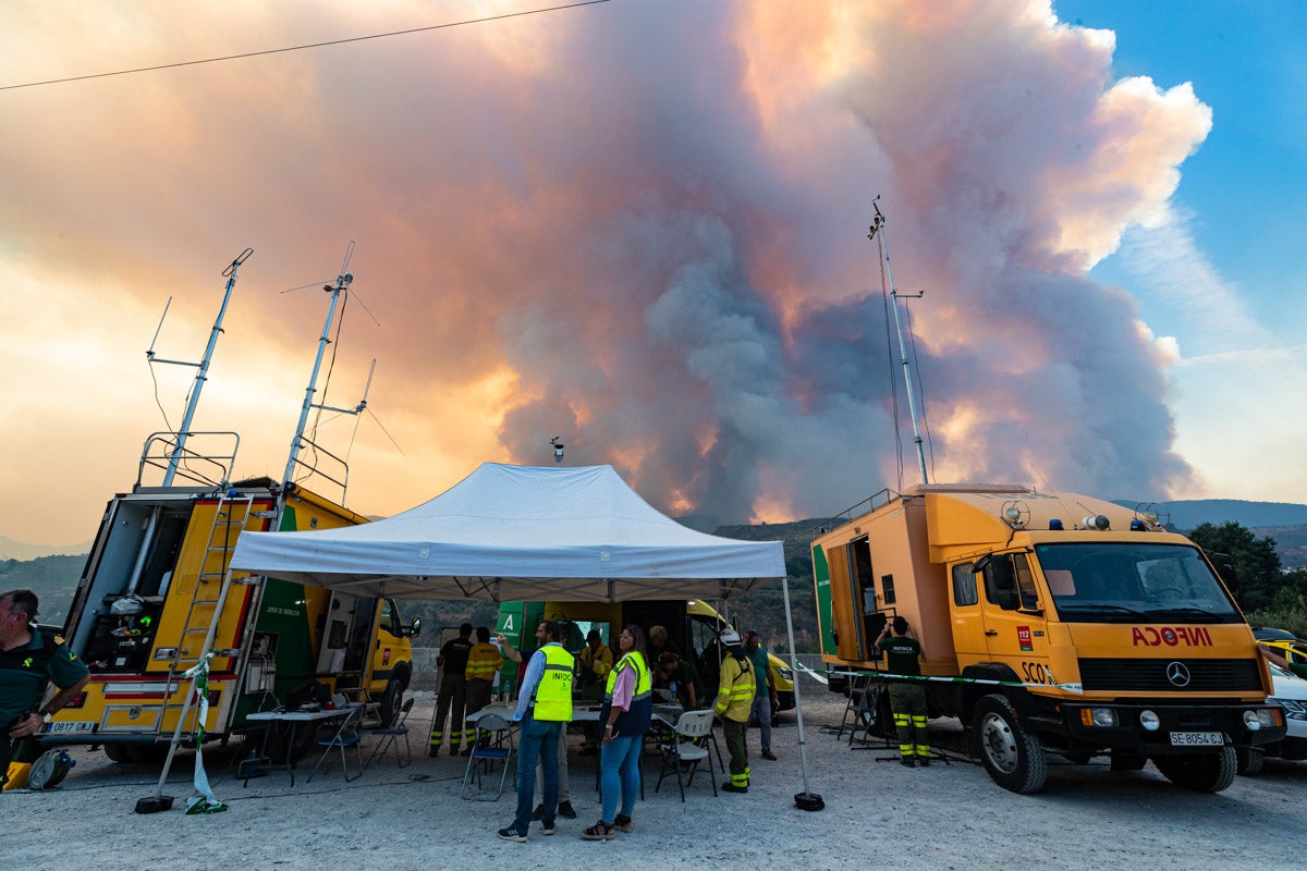 Las imágenes del mayor incendio de la provincia en lo que va de año