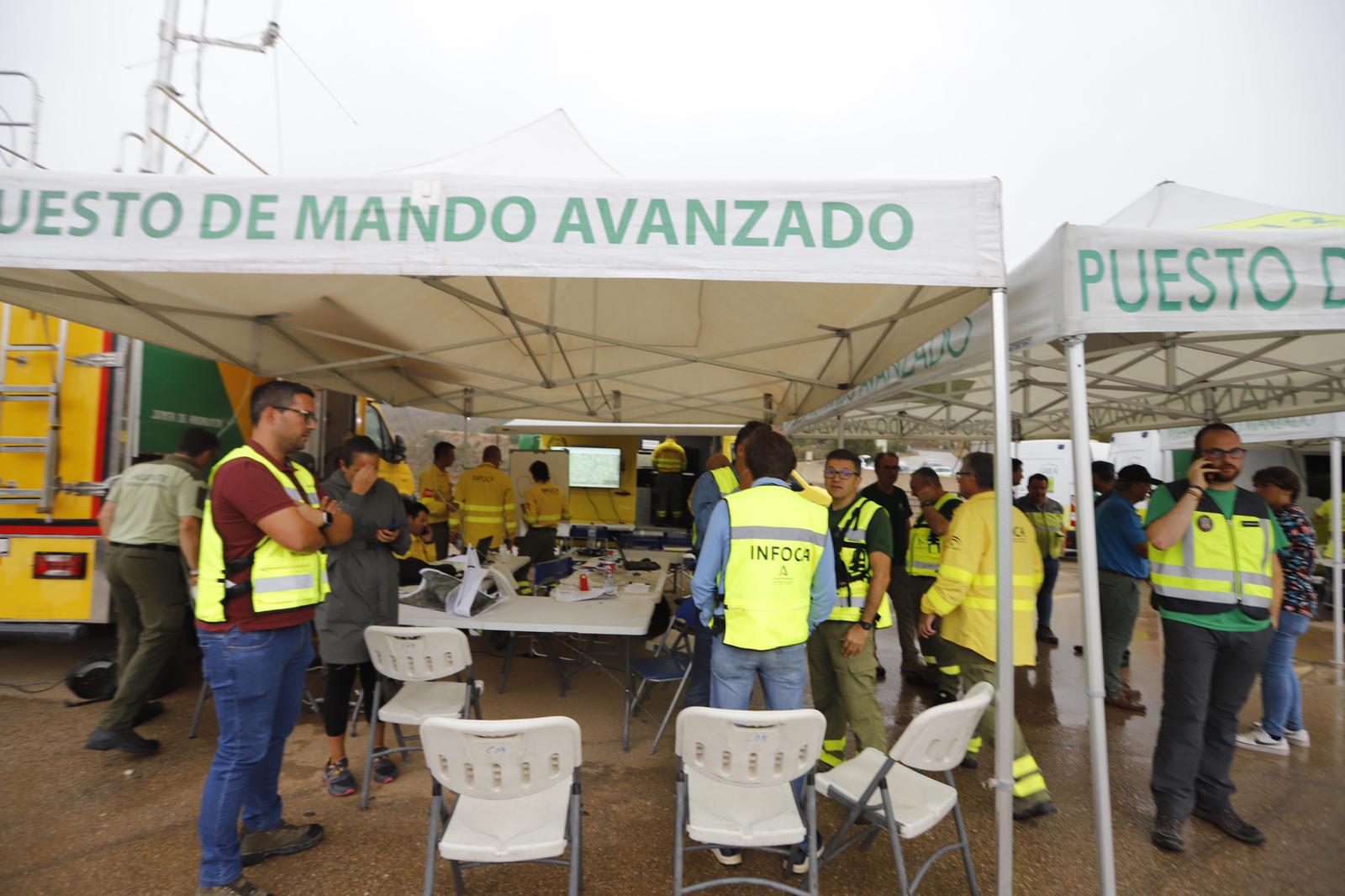 Las lluvias ayudarán para evitar que sigan avanzando las llamas