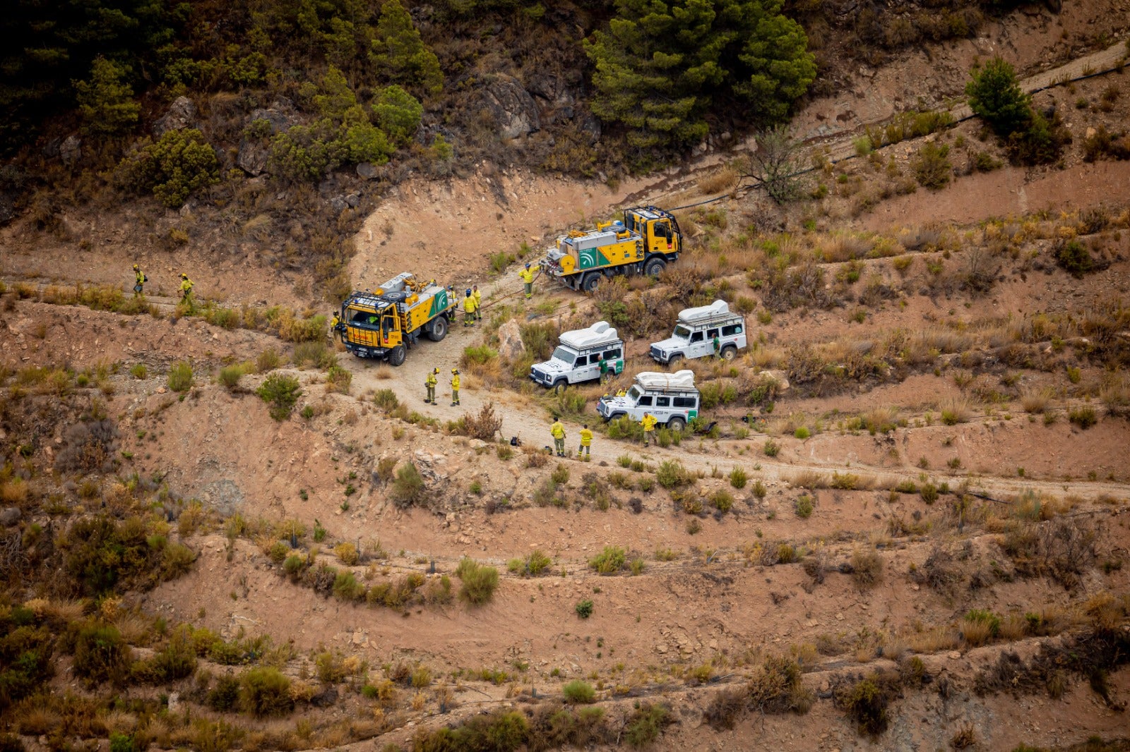 Las lluvias ayudarán para evitar que sigan avanzando las llamas