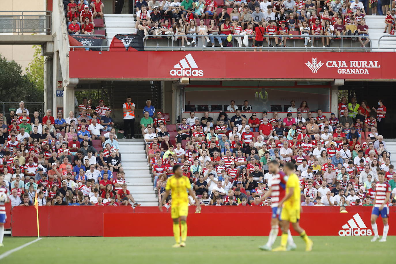 Ambiente en las gradas de Los Cármenes