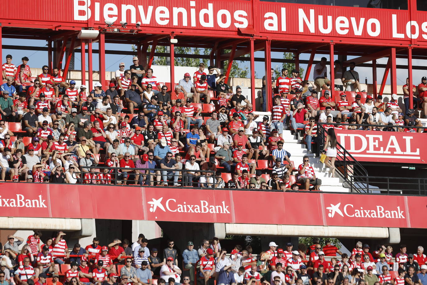 Ambiente en las gradas de Los Cármenes