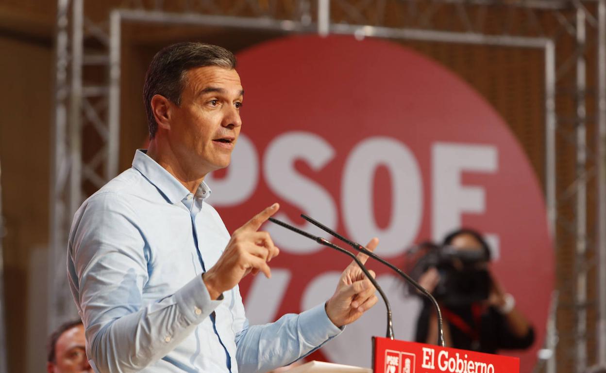 El presidente del Gobierno, Pedro Sánchez, en la reunión del Consejo Político Federal del PSOE, este sábado en Zaragoza. 