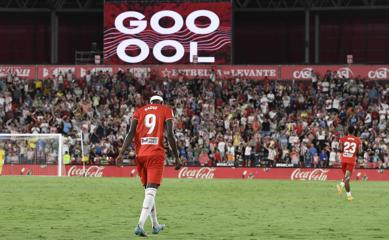 El gol está ligado, en la UDA, a Sadiq Umar. No Sadiq, no party. 