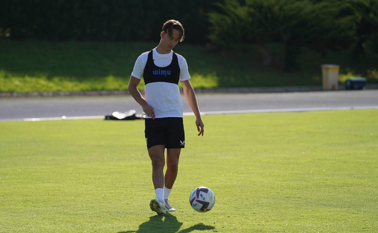 Martin Svidersky durante la sesión de trabajo de ayer. 