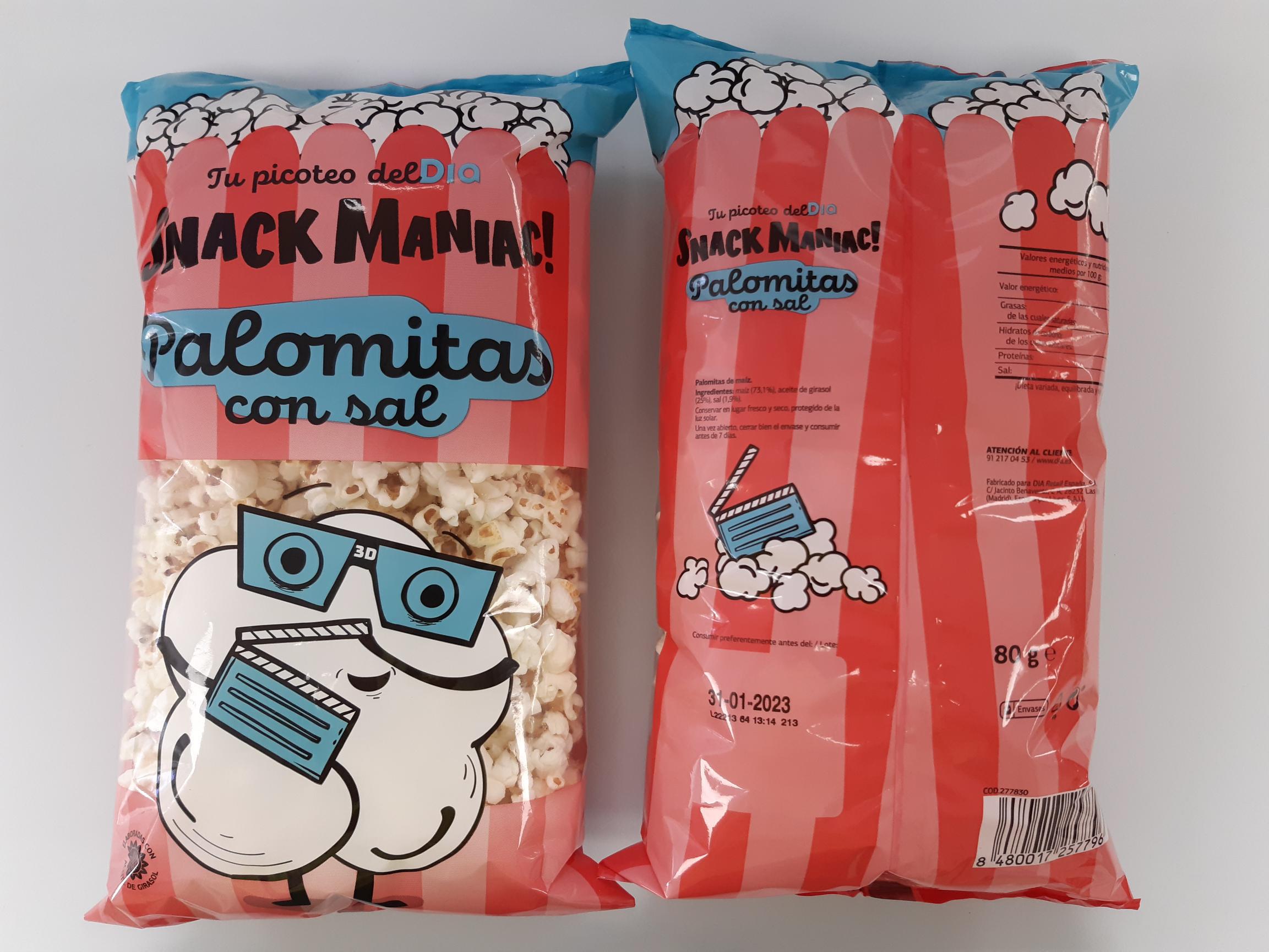 Palomitas 'SNACK MANIAC!'.