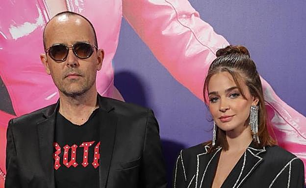 Risto Mejide y Laura Escanes en un acto promocional.