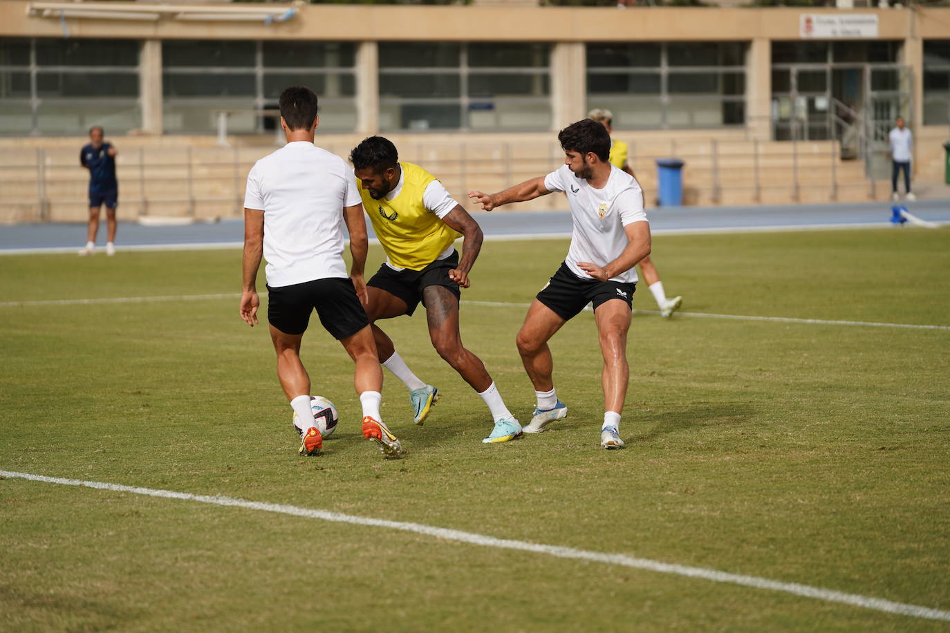 Momento de la sesión de entrenamiento de los rojiblancos.