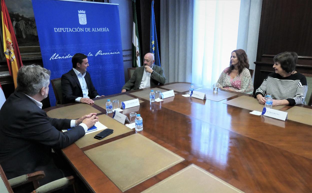 Provincia de Almería | El presidente de Diputación recibe a la nueva directiva de Asociación Alba – Proyecto Hombre Almería