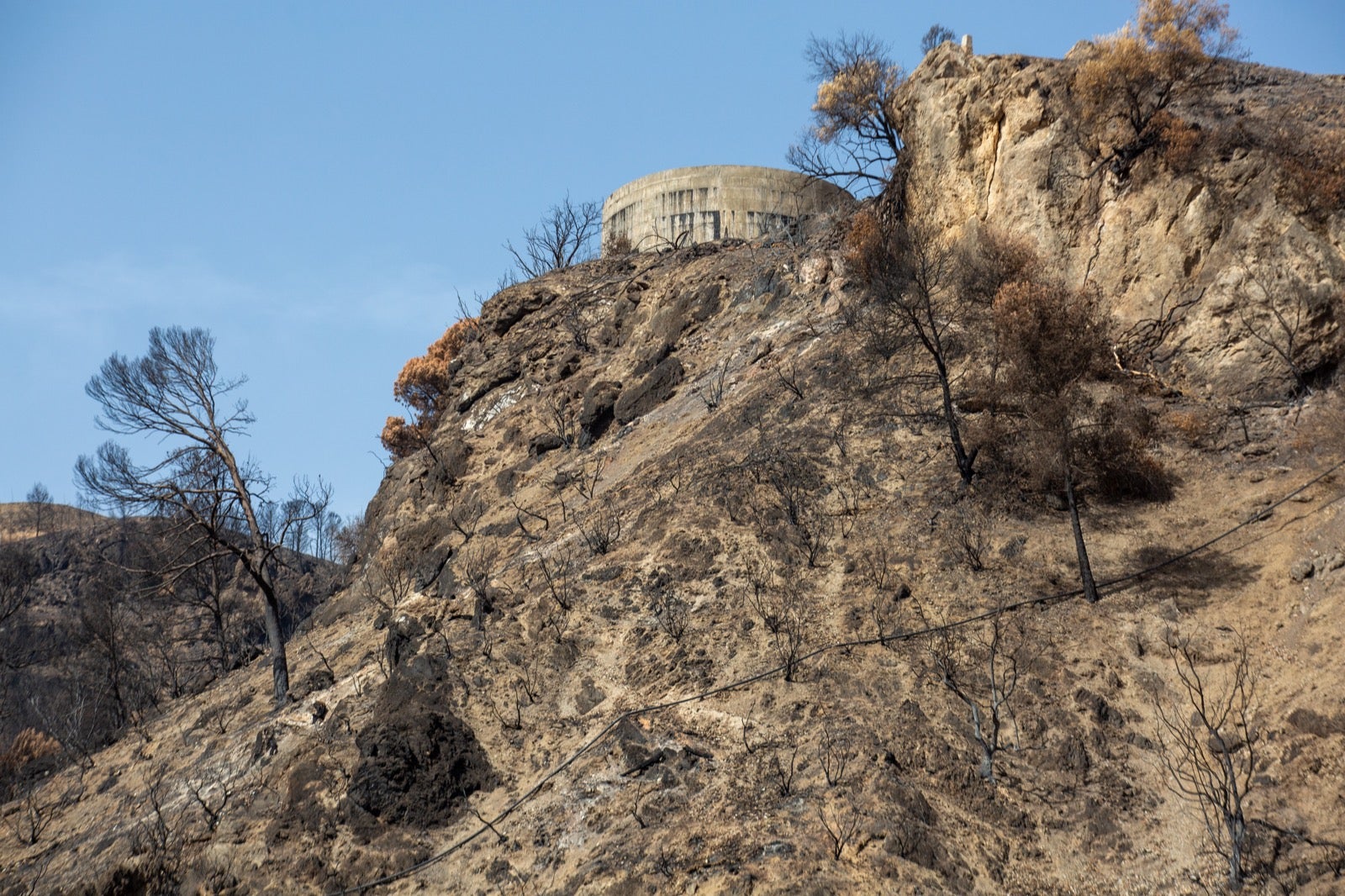 Así ha quedado la zona de Los Guájares tras el gran incendio