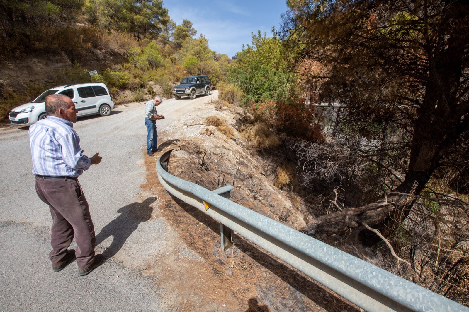 Así ha quedado la zona de Los Guájares tras el gran incendio