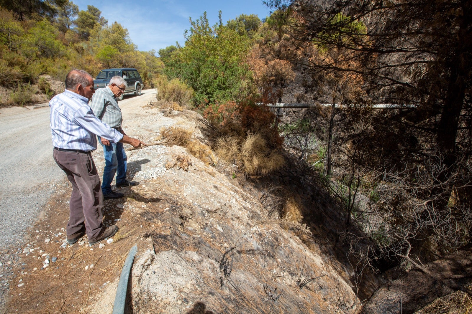 Así ha quedado la zona de Los Guájares tras el gran incendio