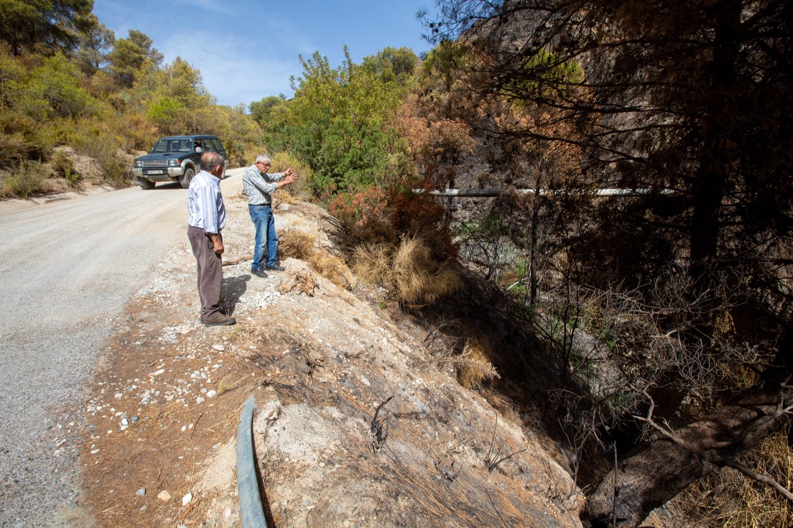Así ha quedado la zona de Los Guájares tras el gran incendio
