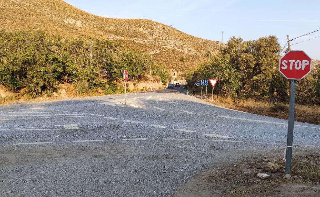 Zona del nuevo acceso a la Alpujarra. 