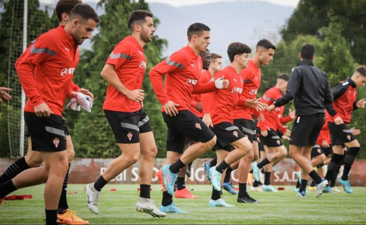 Imagen del último entrenamiento de los 'guajes'. 