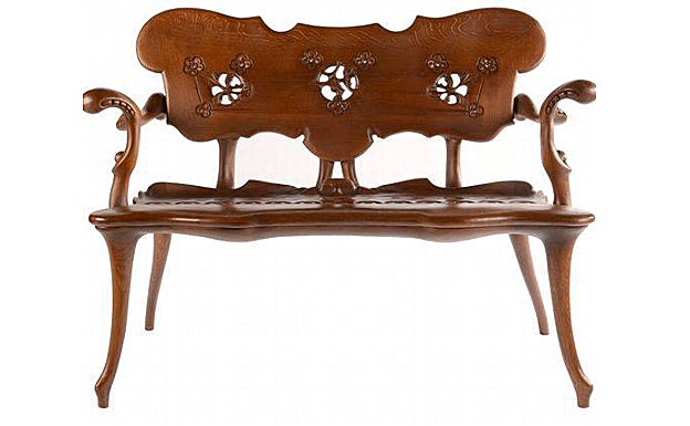 Banco diseñado por Gaudí.