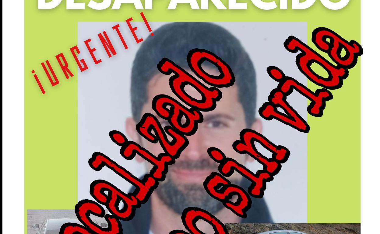 Antonio José Rodríguez López, hombre de 44 años desaparecido este jueves en Santa Fe.