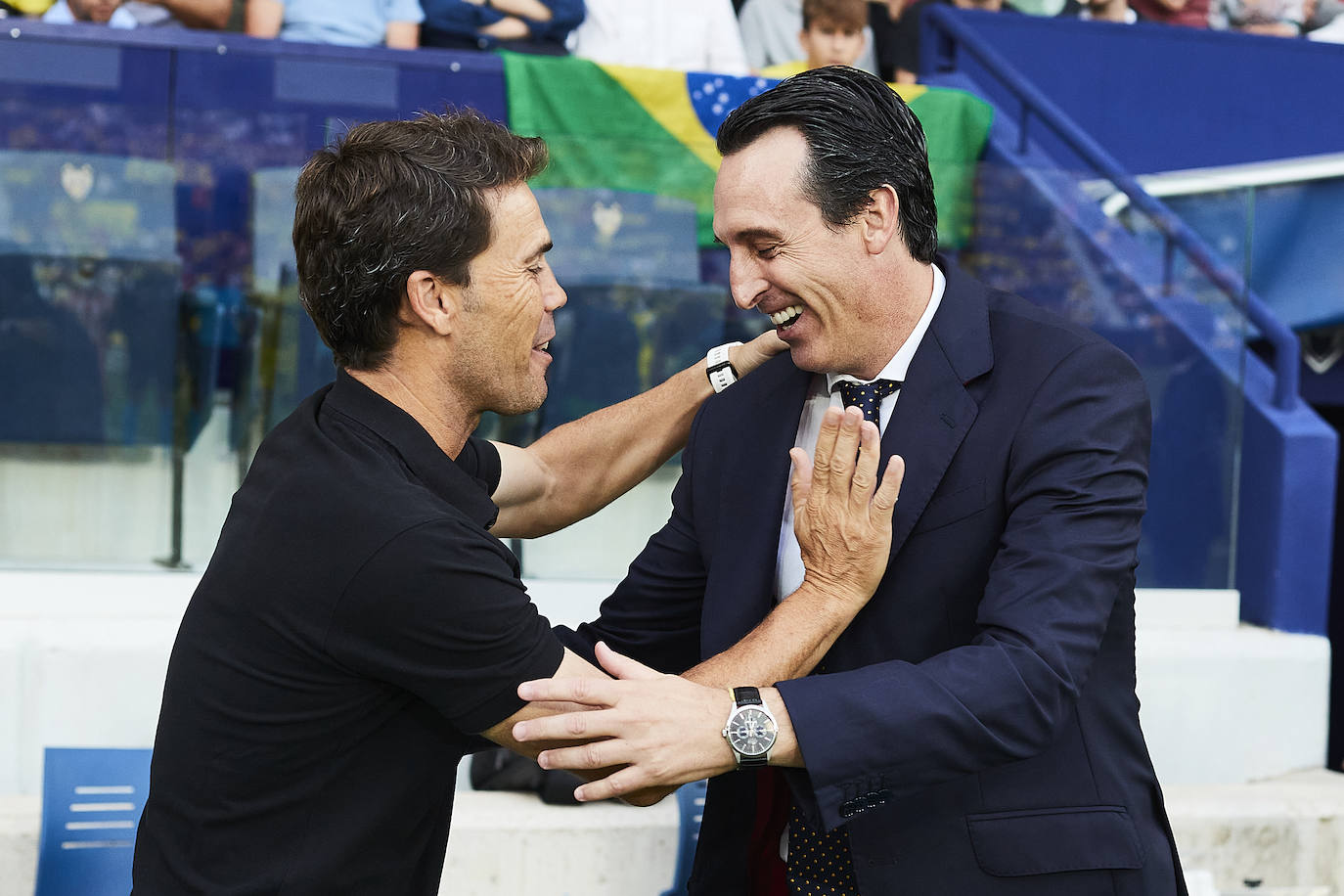 Momento del duelo disputado en el estadio de La Cerámica.