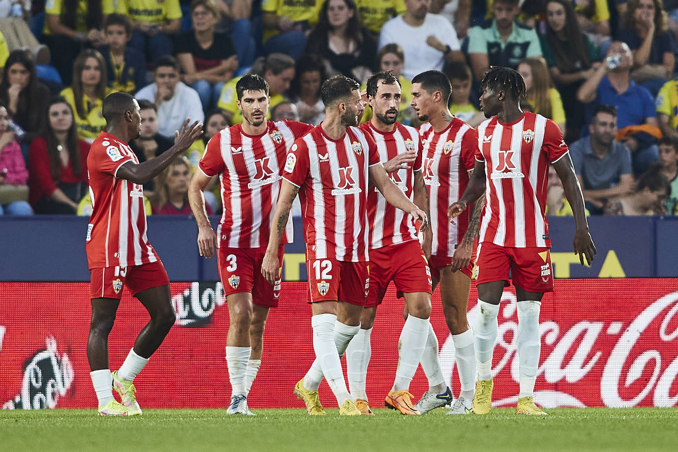 Momento del duelo disputado en el estadio de La Cerámica.