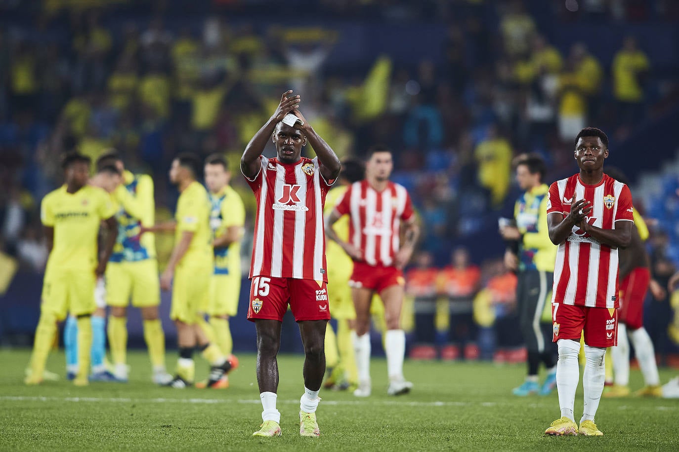 Momento del duelo disputado en el estadio de La Cerámica.