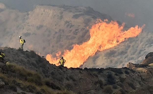 Incendio registrado en Gorafe. 