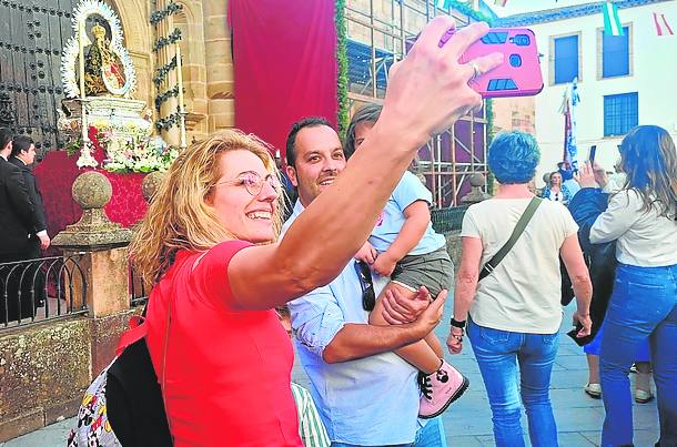 Un gesto para inmortalizar el momento. 