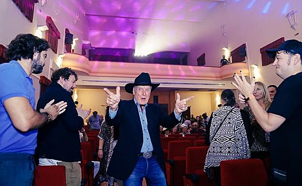 El actor Gianni Garko, que fue reconocido con el Premio Tabernas de Cine en la gala de clausura.