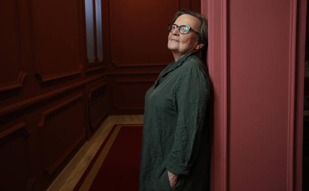 Agnieszka Holland, fotografiada en el teatro Arriaga bilbaíno.