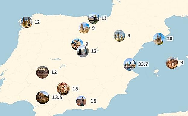 ¿Cuánto cuestan los monumentos más visitados de España y el mundo?