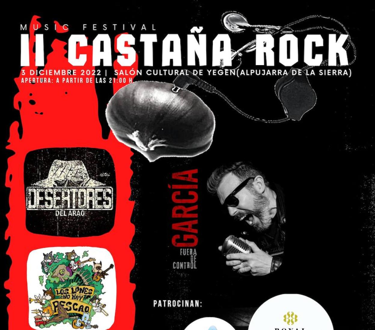 Yegen se prepara para celebrar a lo grande la II Castaña Rock el día 3 de diciembre