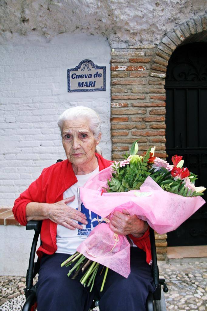 Mari, durante el homenaje que le realizarón el pasado 20 de octubre.