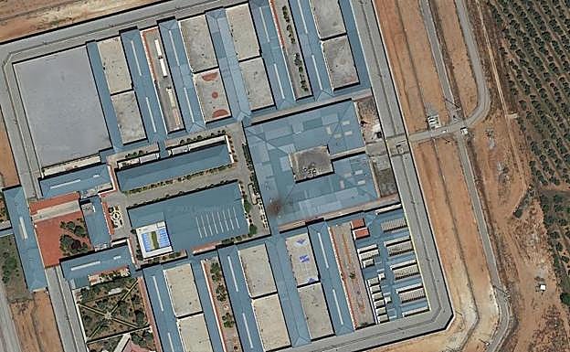 Vista aérea de la cárcel de Albolote. 