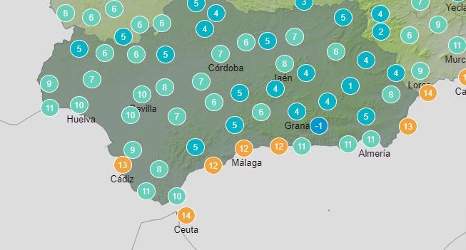 Temperaturas bajo cero en Andalucía. 