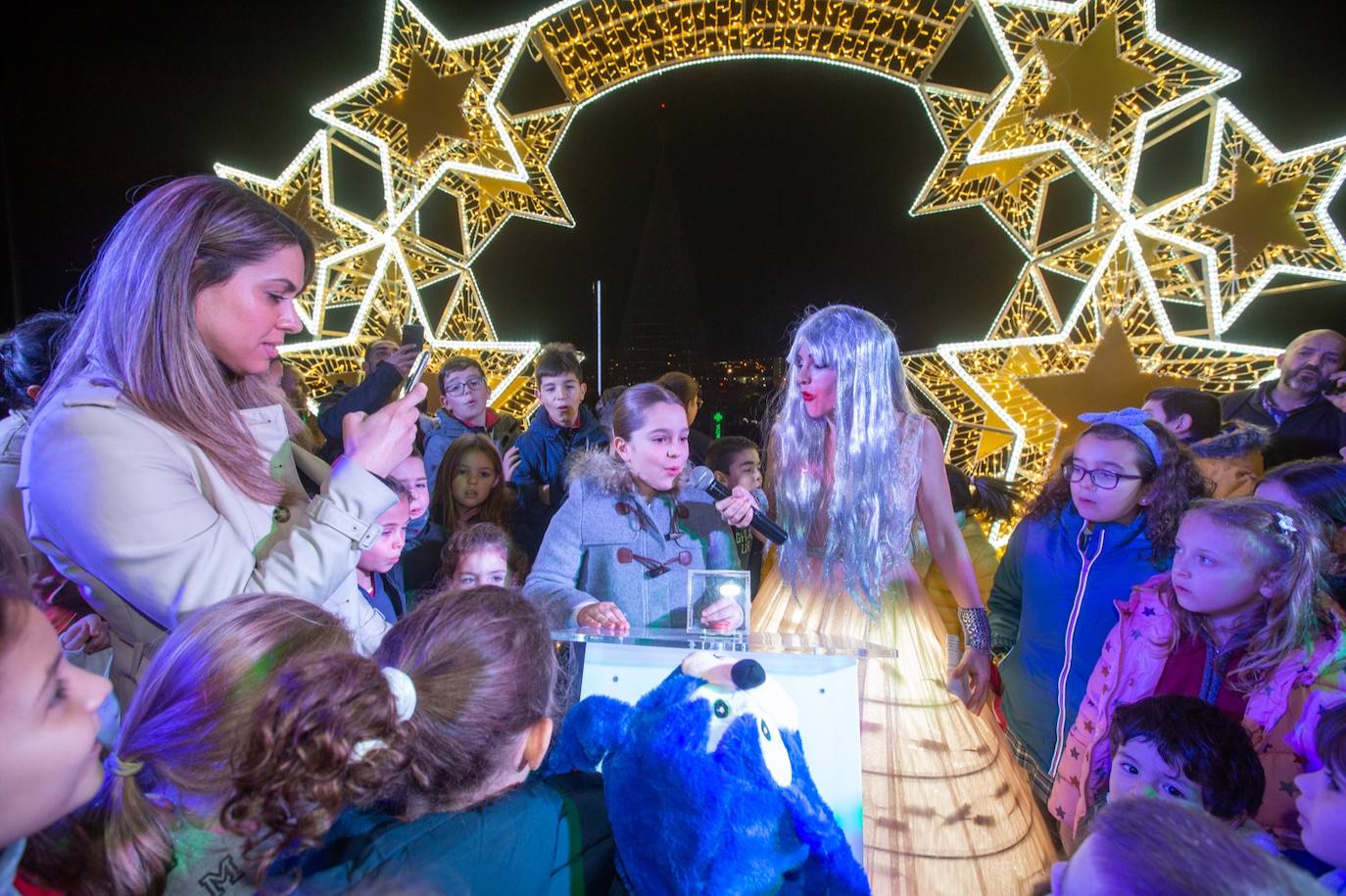 Encendido en el centro comercial Nevada. 