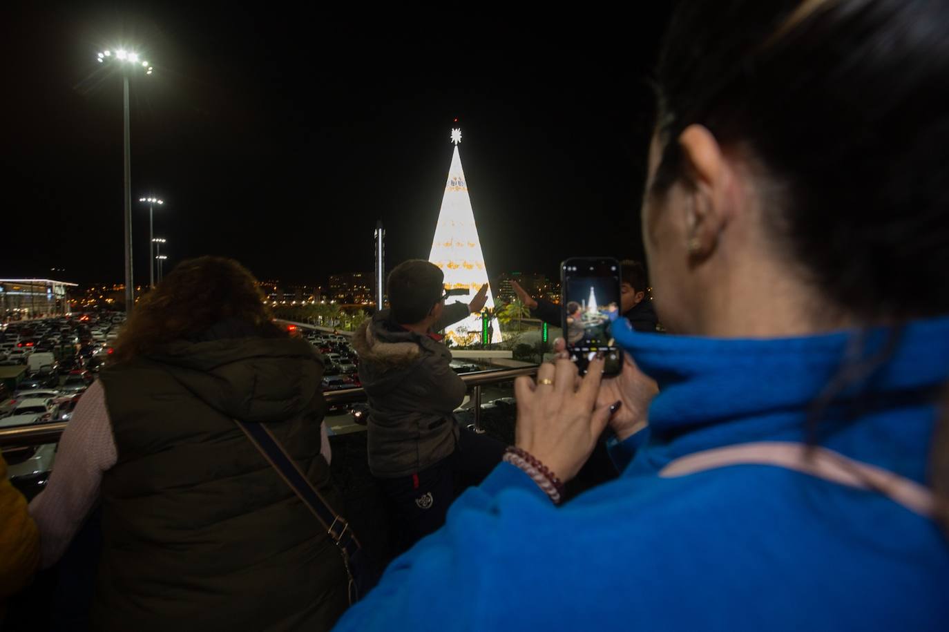 Encendido en el centro comercial Nevada. 