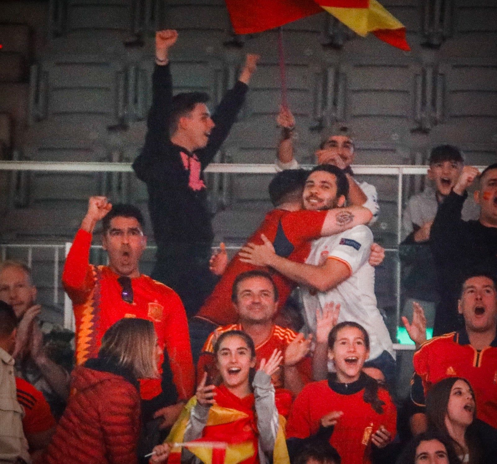 Ambiente en el Palacio de Deportes de Granada. 