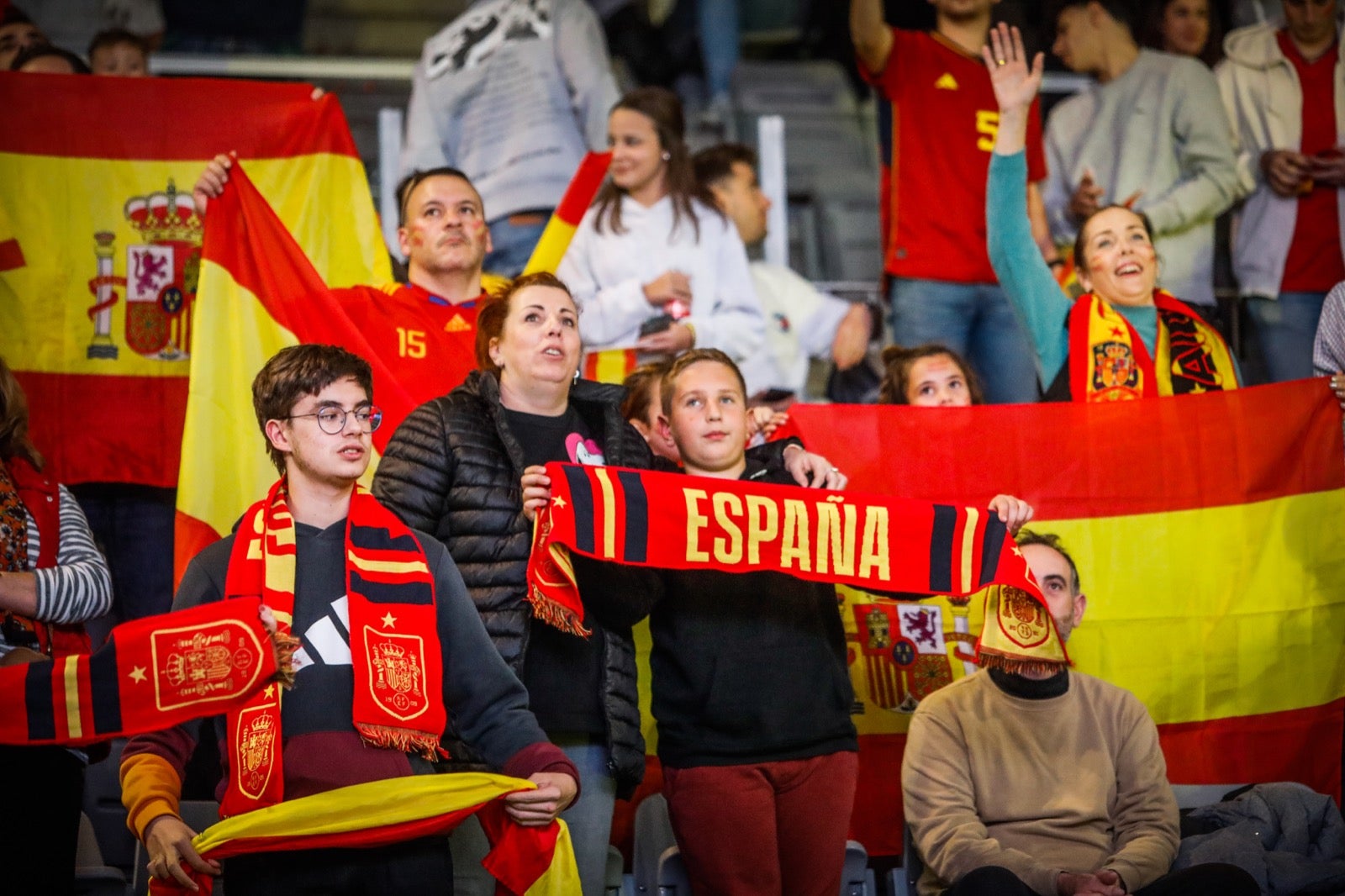 Ambiente en el Palacio de Deportes de Granada. 