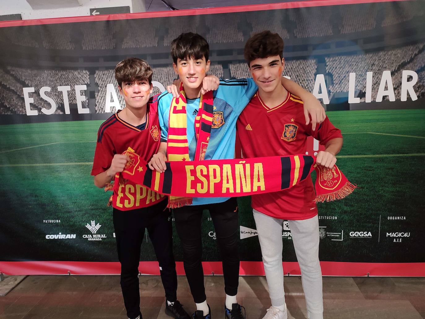 Photocall en el Palacio de los Deportes para el primer partido de España en el Mundial