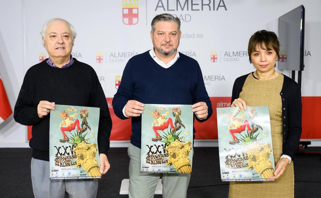 Presentación de las jornadas en la sala de prensa del Ayuntamiento de Almería. 