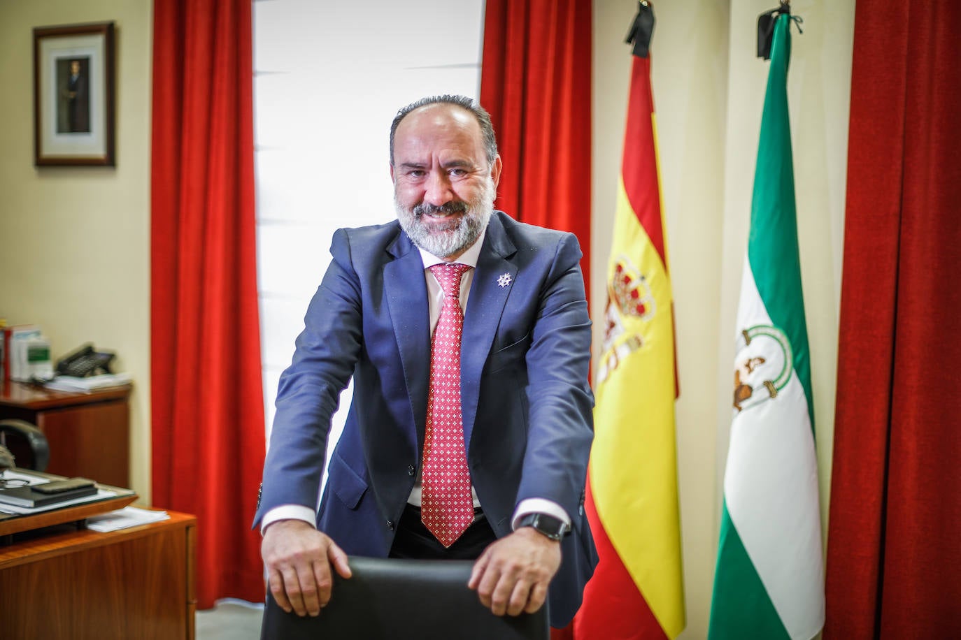 José Luis López Fuentes, en su despacho de la sede judicial de la Plaza Poeta Luis Rosales. 