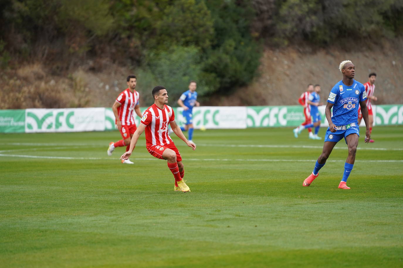 Las mejores imágenes del amistoso disputado entre el cuadro de Rubi y el conjunto austriaco.