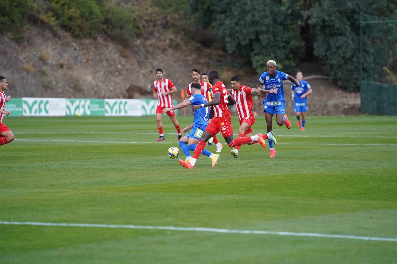 Las mejores imágenes del amistoso disputado entre el cuadro de Rubi y el conjunto austriaco.